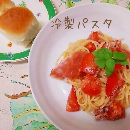 ゆーママさんの生ハムとトマトの冷製パスタ☆☆☆|容子さん