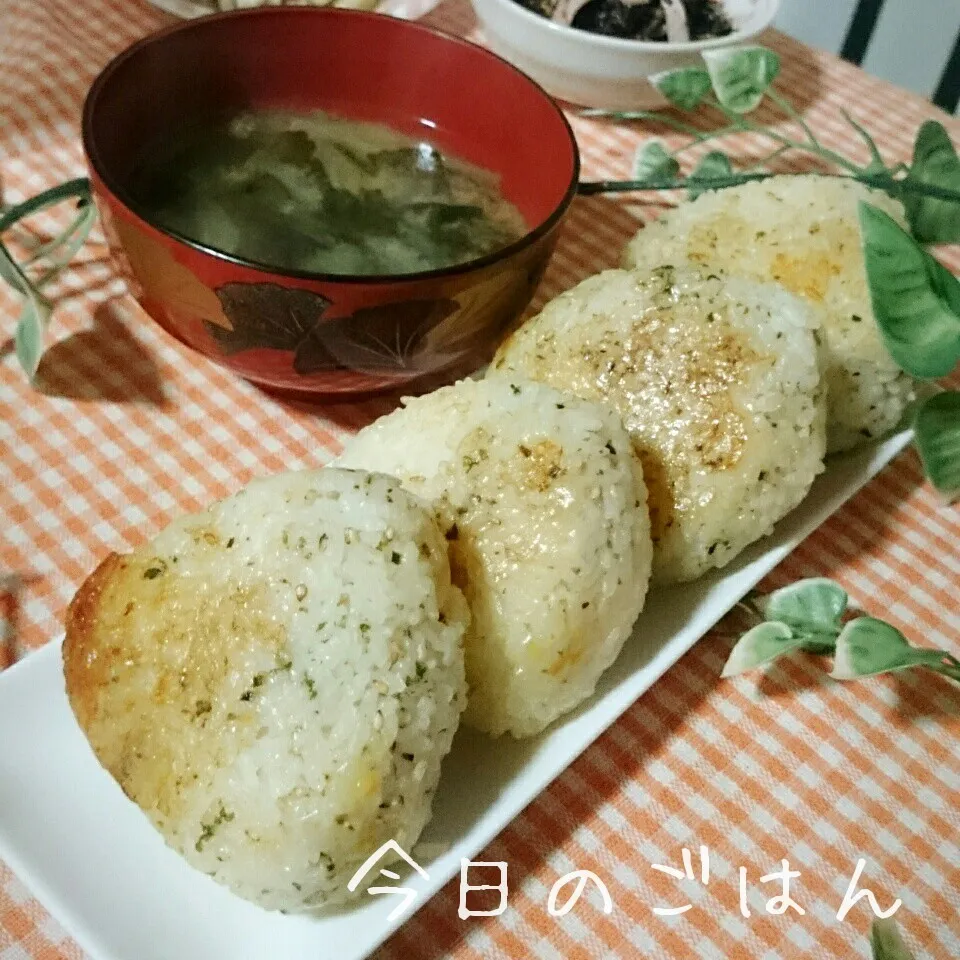 和風チーズ焼きおにぎり♥|あやちゃんママさん