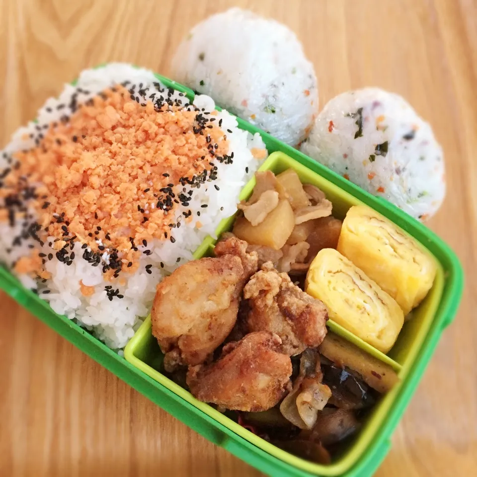 Snapdishの料理写真:2018.3.29 高1球児弁当|Loackerさん