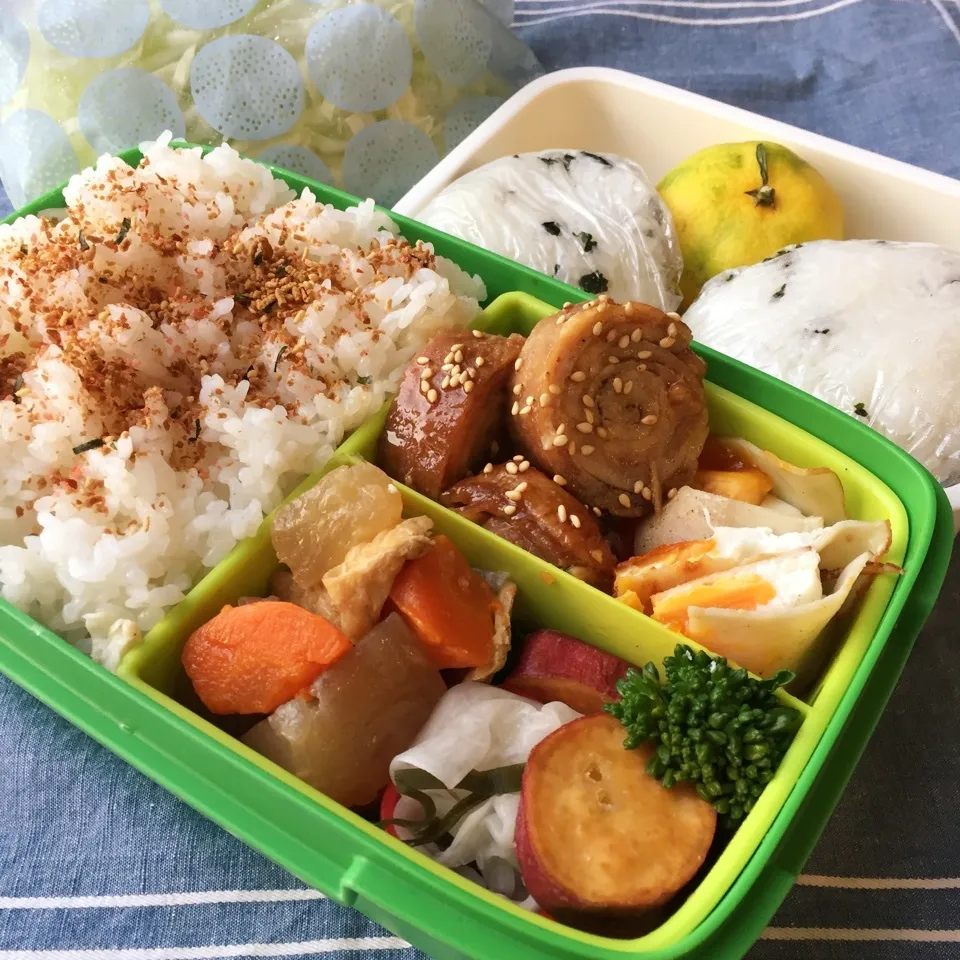 Snapdishの料理写真:2017.10.12 高1球児弁当|Loackerさん