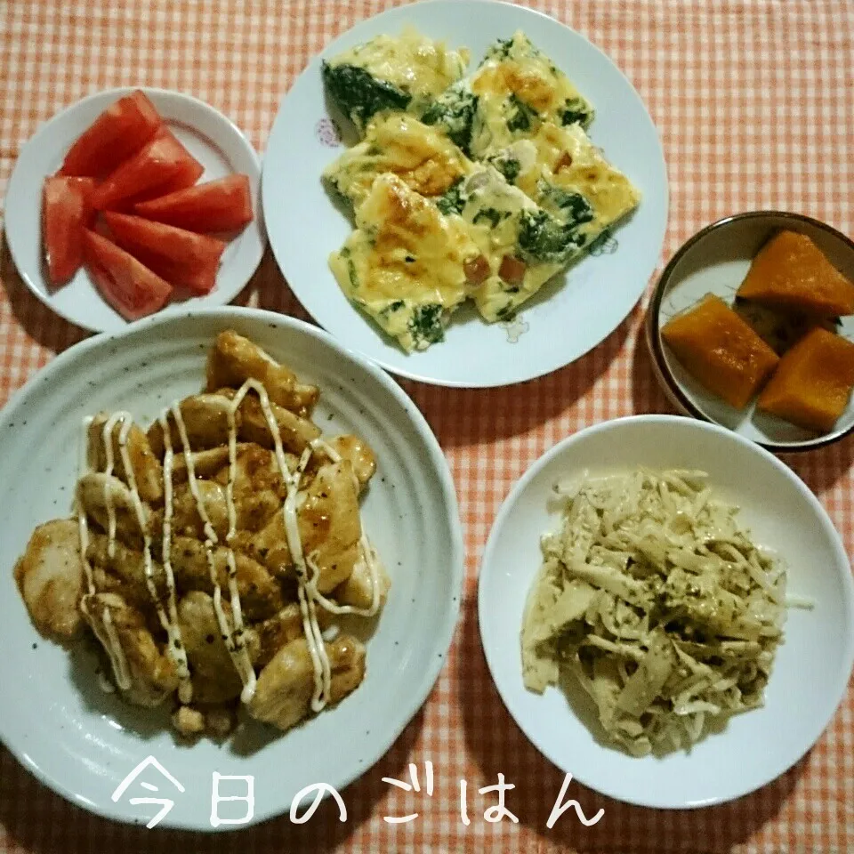 Snapdishの料理写真:晩ごはん|あやちゃんママさん