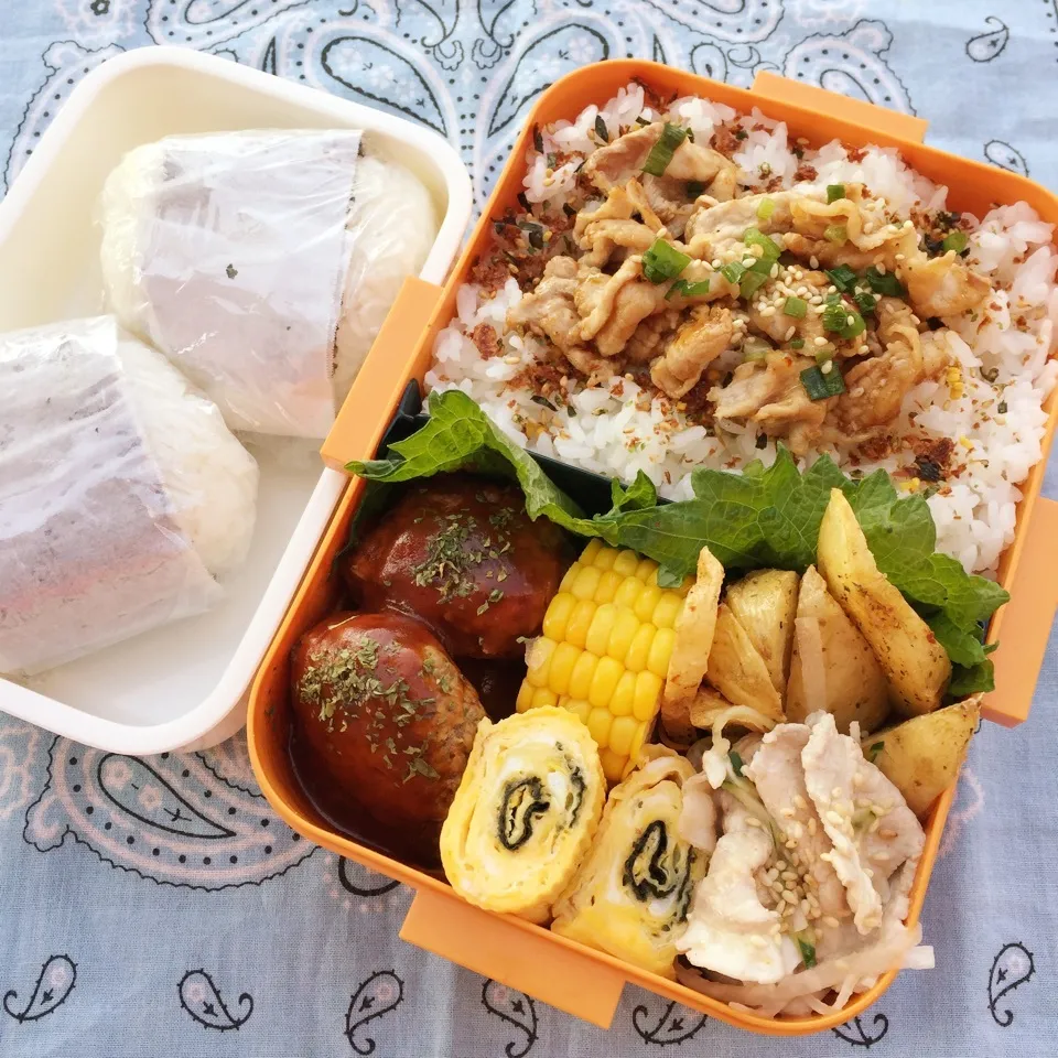 Snapdishの料理写真:2017.6.23 高1球児弁当|Loackerさん