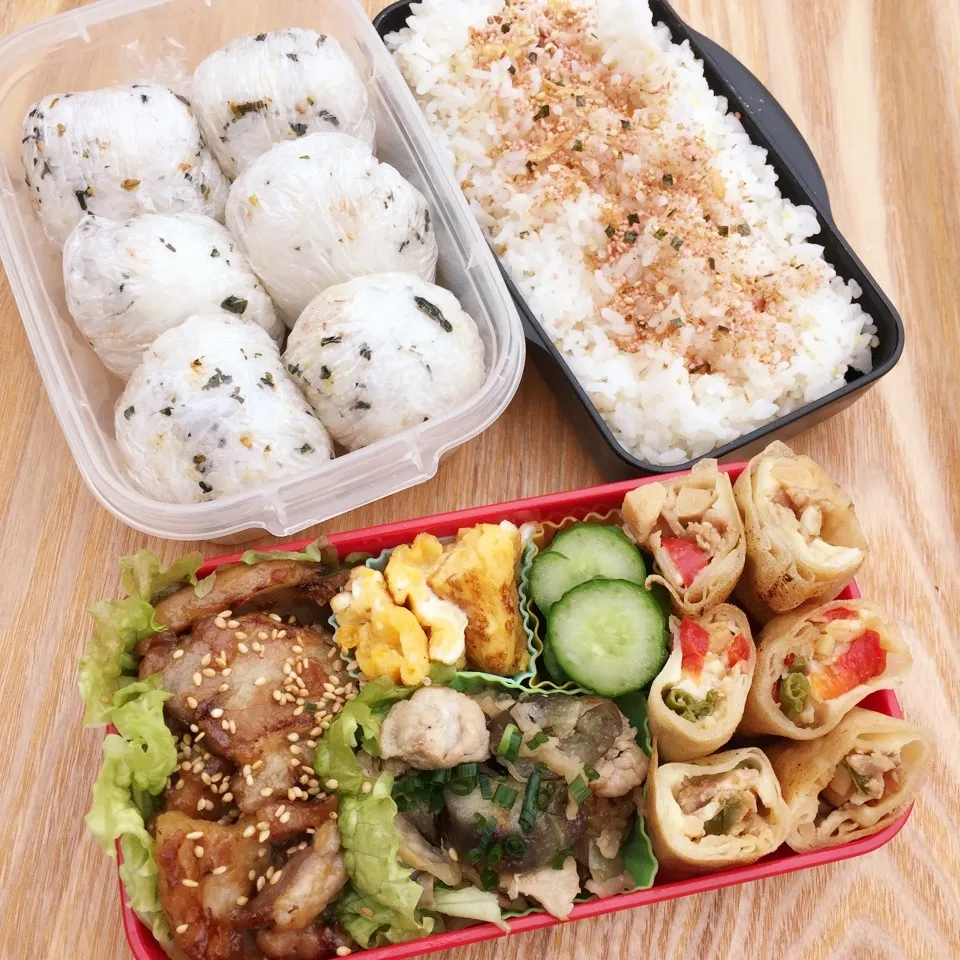 Snapdishの料理写真:2017.4.21 高1球児のお弁当|Loackerさん