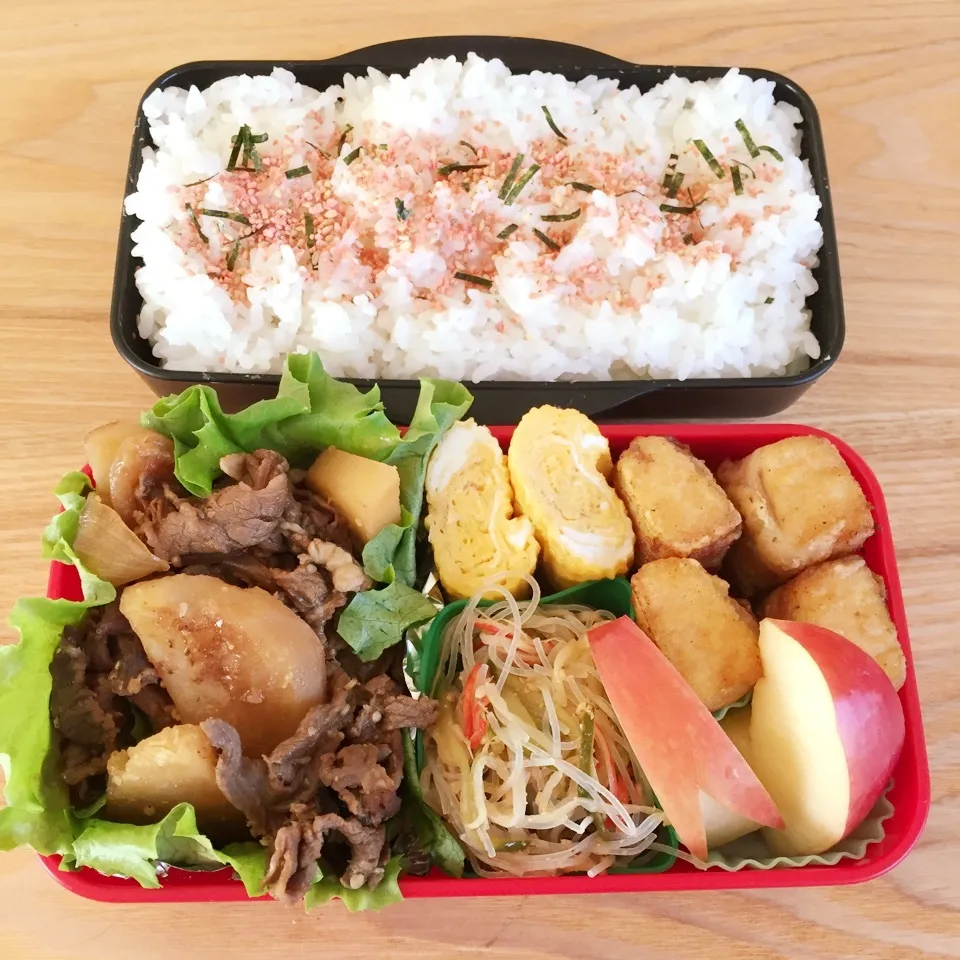 Snapdishの料理写真:2016.11.4 今日はいらなかった💦けど…息子弁当|Loackerさん