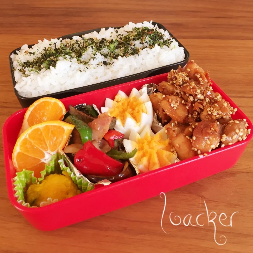 Snapdishの料理写真:2016.10.24 息子弁当|Loackerさん