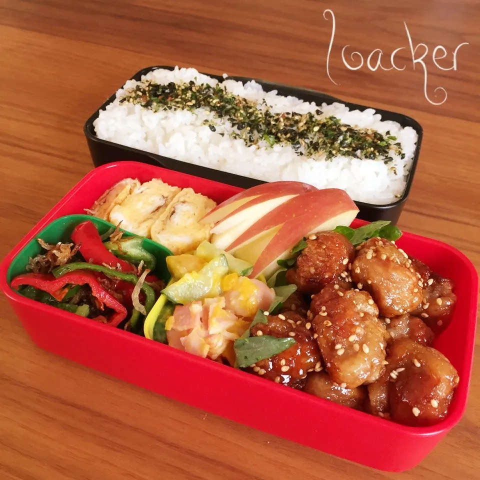 Snapdishの料理写真:2016.10.21 息子弁当|Loackerさん