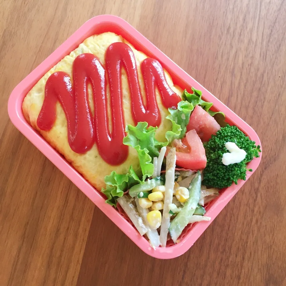 Snapdishの料理写真:2016.7.13 娘弁当 〜 オムライス|Loackerさん