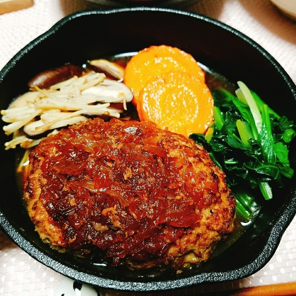 晩ご飯🍚和風ソースハンバーグ🍴|Laniさん