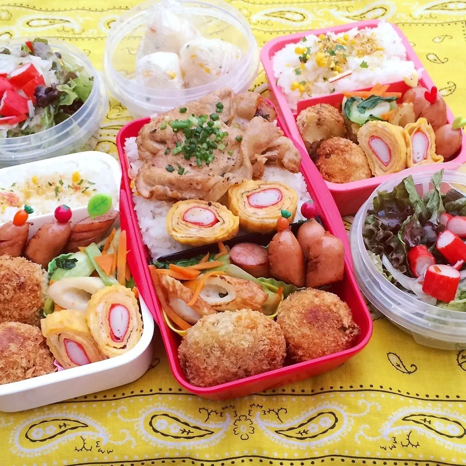 Snapdishの料理写真:2015.10.13 家族のお弁当|Loackerさん