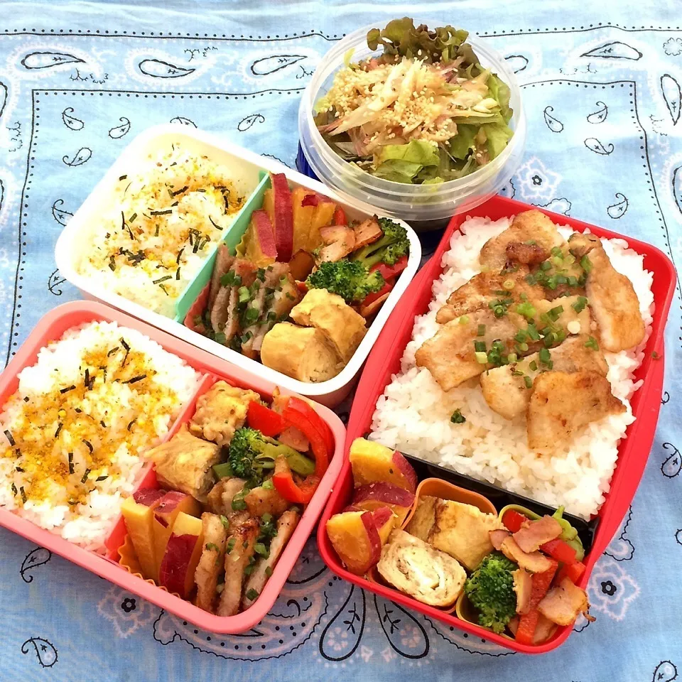 Snapdishの料理写真:2015.9.15 豚バラバタぽん弁当|Loackerさん