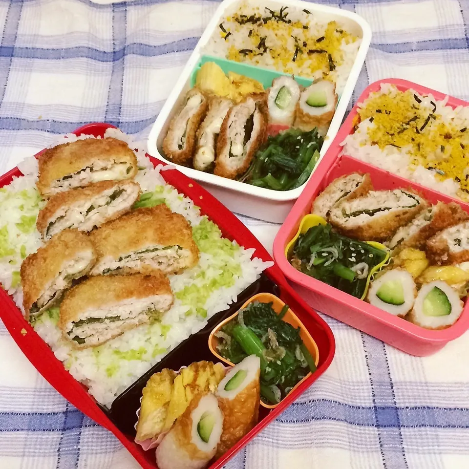 Snapdishの料理写真:2015.9.7 紫蘇チーズの豚肉巻きフライ弁当|Loackerさん