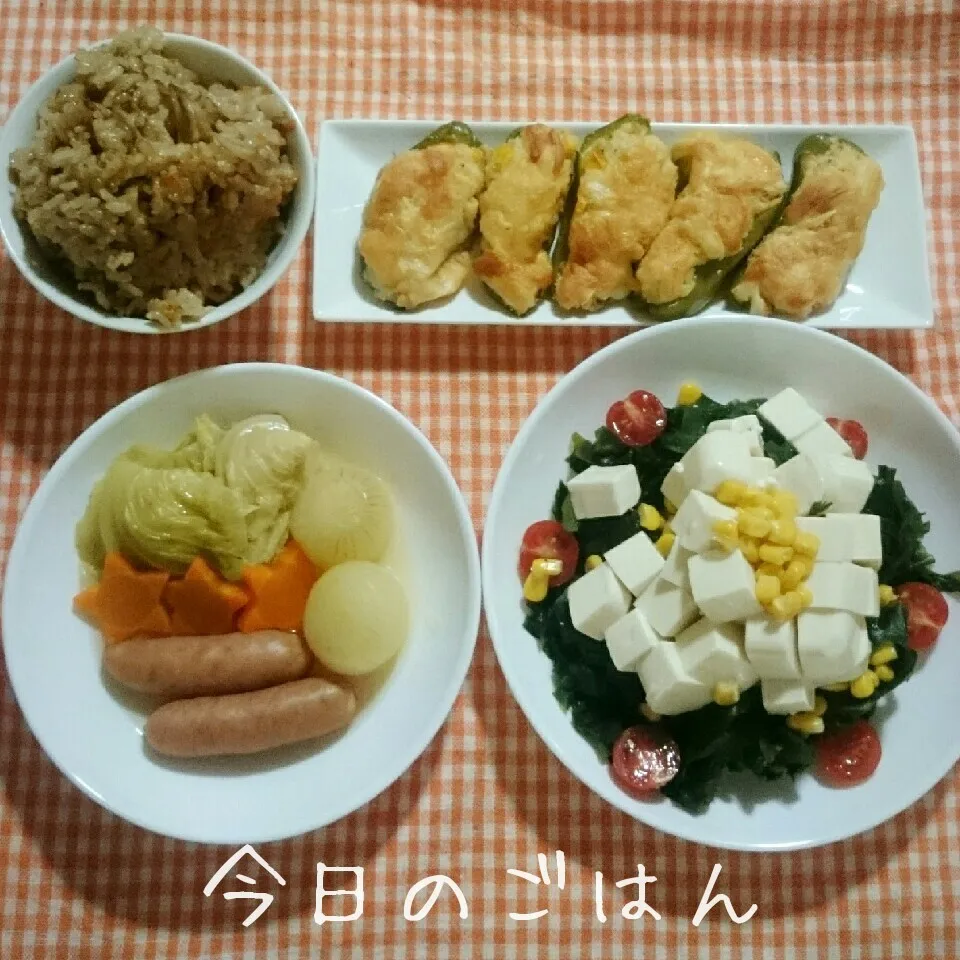 Snapdishの料理写真:晩ごはん|あやちゃんママさん