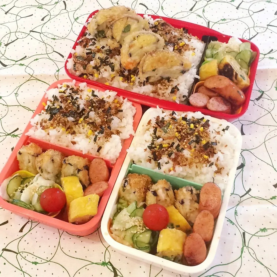 2015.7.3 なすの海老はんぺん挟み揚げ弁当|Loackerさん