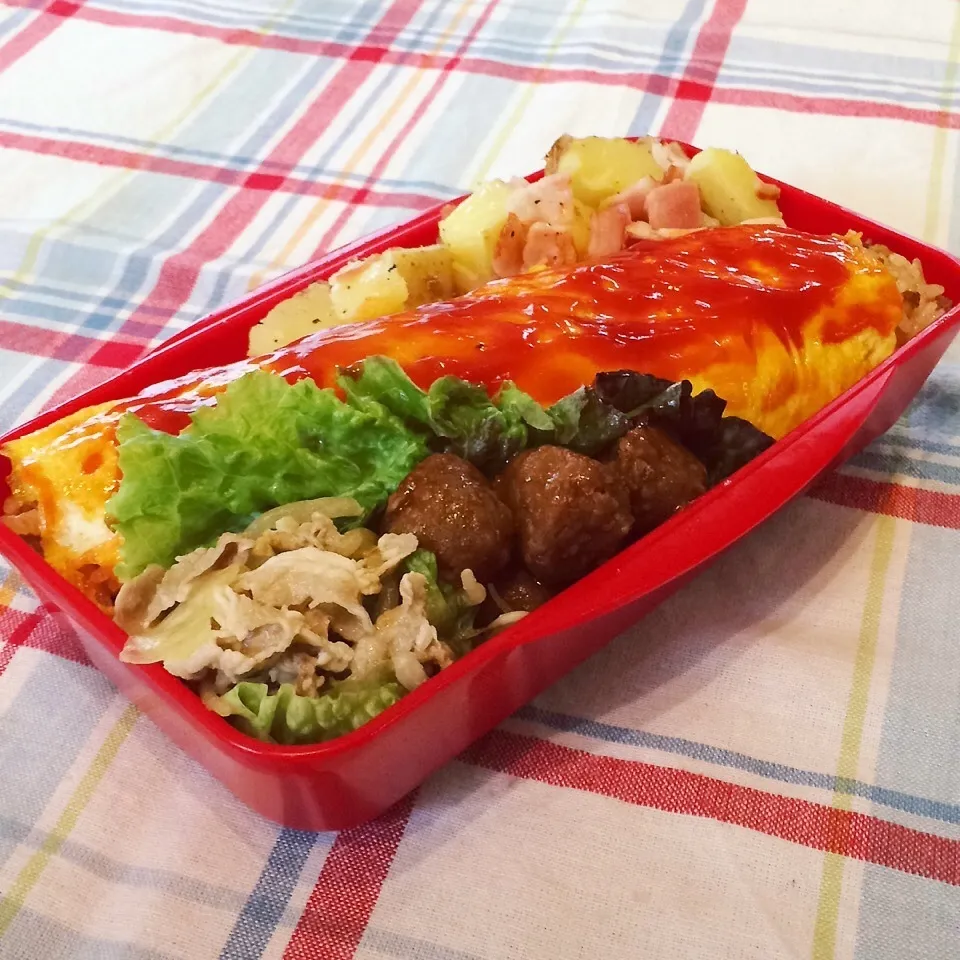 2015.6.9 オムライス弁当|Loackerさん