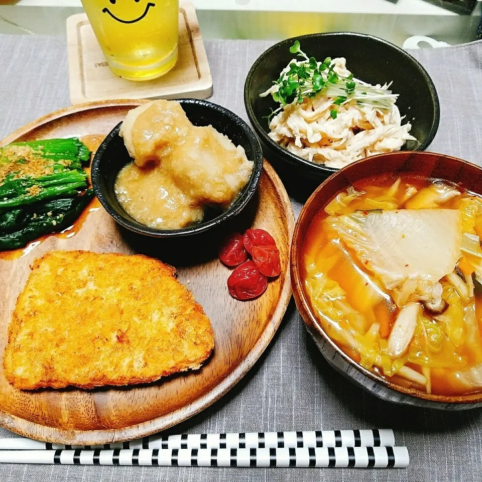 Snapdishの料理写真:晩ご飯✨めかじきフライ🐟🍚🍴|Laniさん