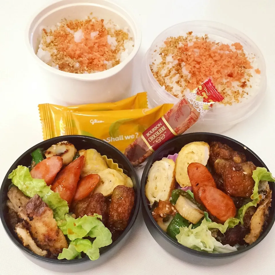 Snapdishの料理写真:2015.3.24 ぶりのチーズパン粉焼き弁当|Loackerさん