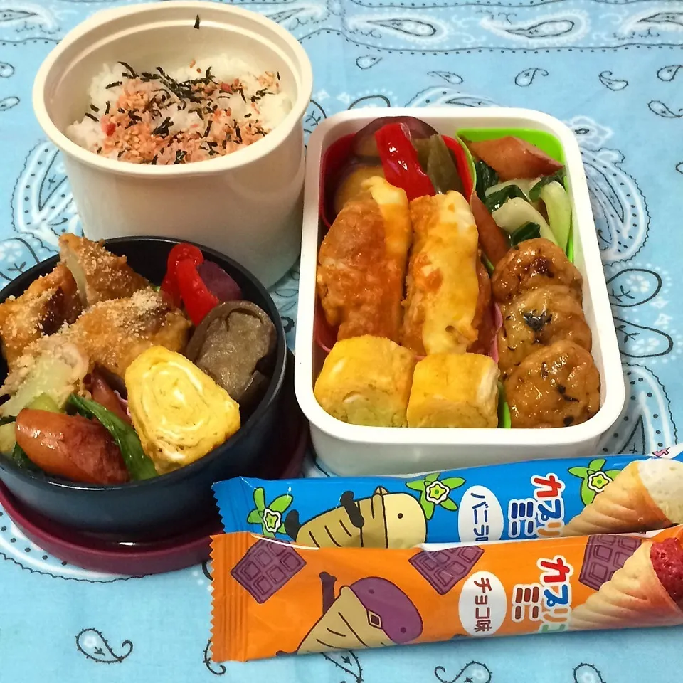 Snapdishの料理写真:2015.2.16 豚肉巻き巻き弁当|Loackerさん