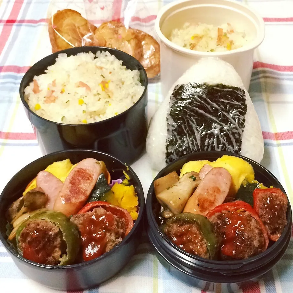 Snapdishの料理写真:2015.1.22 カラービーマンのハンバーグ|Loackerさん