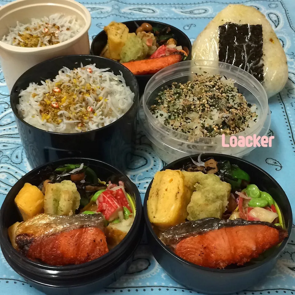 Snapdishの料理写真:2015.1.9 鮭弁当|Loackerさん