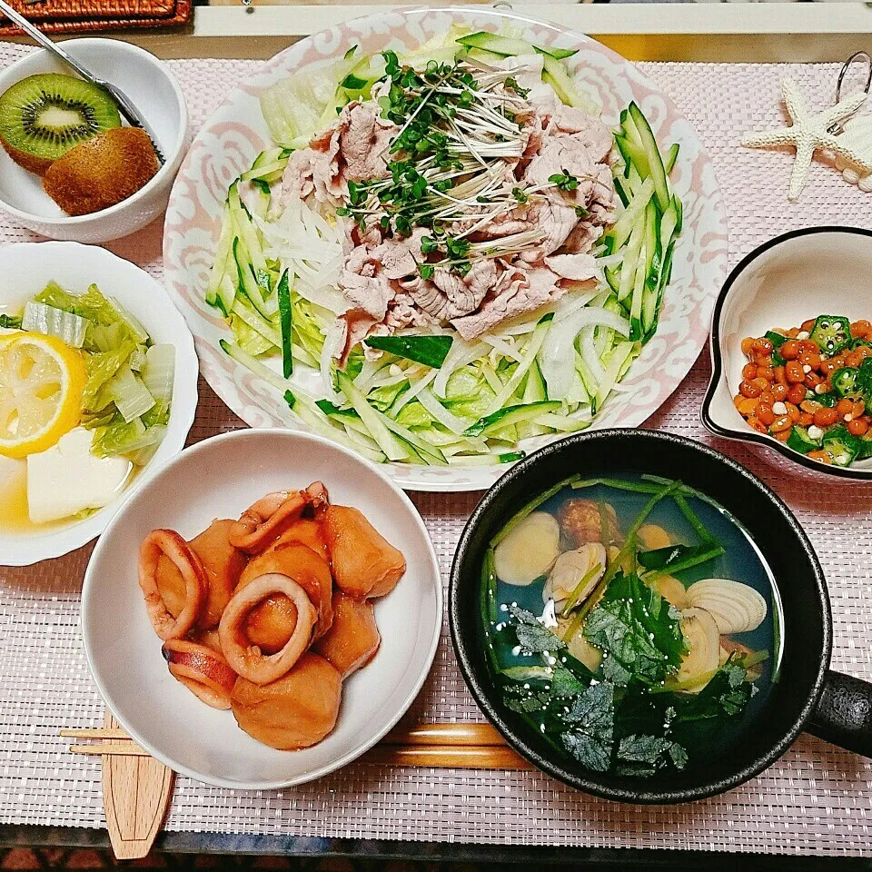 晩ご飯✨冷しゃぶ🍚🍴|Laniさん