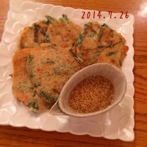 食感がもんじゃ焼きになったけど、チヂミなんです。|Loackerさん