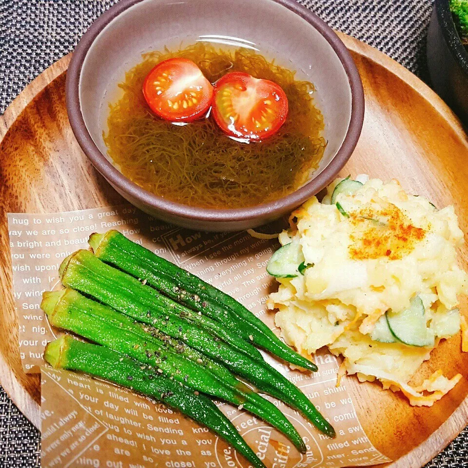 真似っこ󾭠オクラの甘辛バター醤油ステーキ🍴|Laniさん