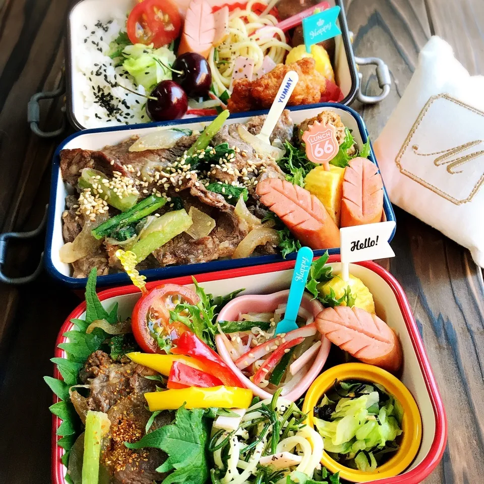 Snapdishの料理写真:久々❤️3Bento😎|まいるさん