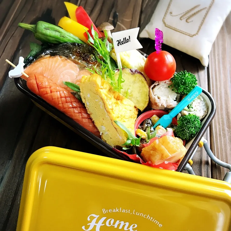 新物ワカメたっぷり❤️Bento|まいるさん