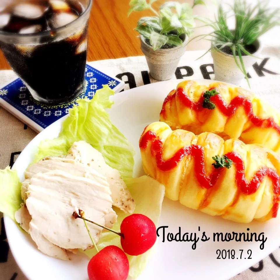 Snapdishの料理写真:今朝の朝ごパン♡|yukimiya7262さん