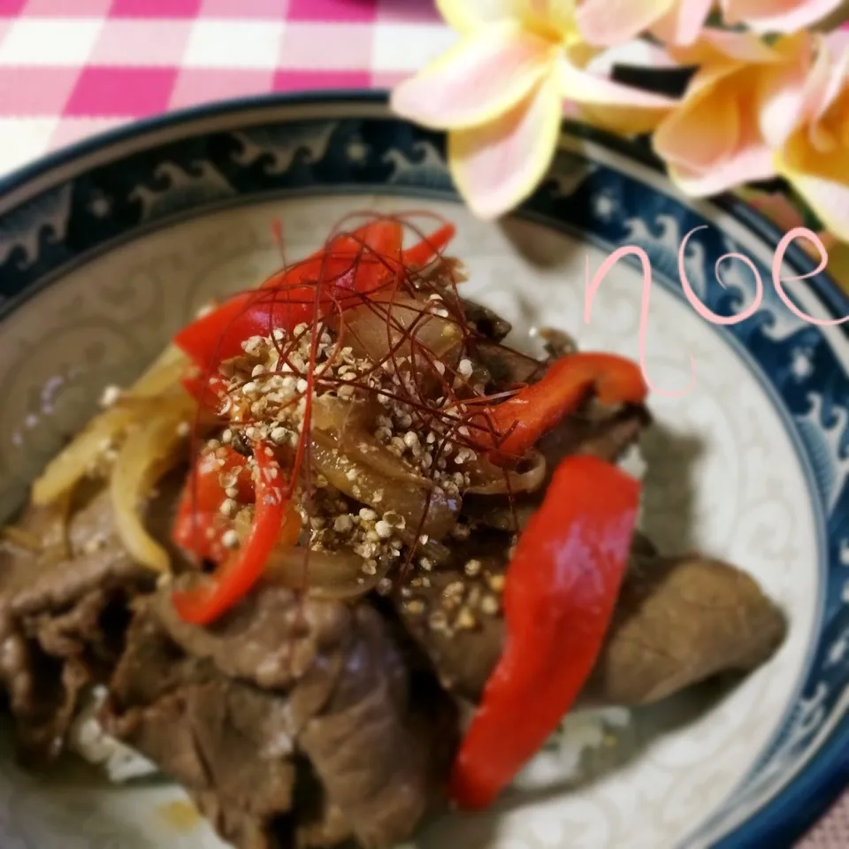 蒸生姜と黒にんにくエゴマのスタミナ焼き肉健康DON🐄|noeさん