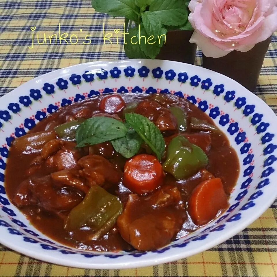 まなまなちゃんの簡単若鶏のデミグラトマト煮♪深～いっ味|♡純子♡さん