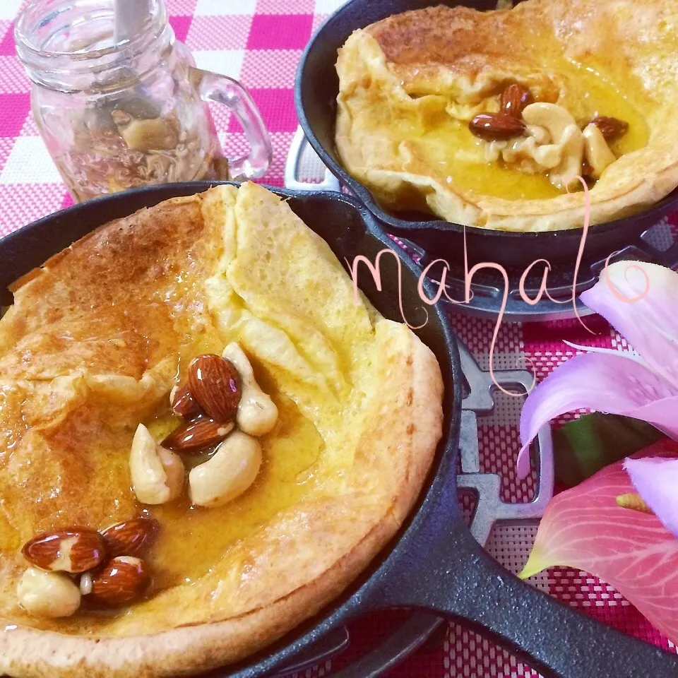 Snapdishの料理写真:やっとゲット♡スキレットでダッチベイビー♡|noeさん