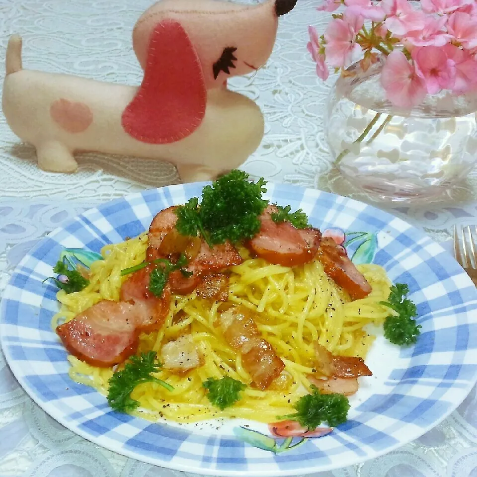 黒胡椒で🍀ｸﾘｰﾐｨでｽﾊﾟｲｼｰなｶﾙﾎﾞﾅｰﾗ🍝|♡純子♡さん