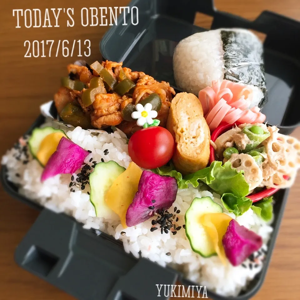 Snapdishの料理写真:6/13高3男子弁当〜リピリピ2品で火曜日お弁当( ´艸｀)|yukimiya7262さん