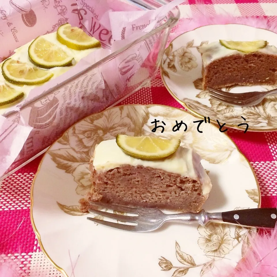 ましゃんさん祝600☆甘酒カボスパウンドケーキやで☆|noeさん