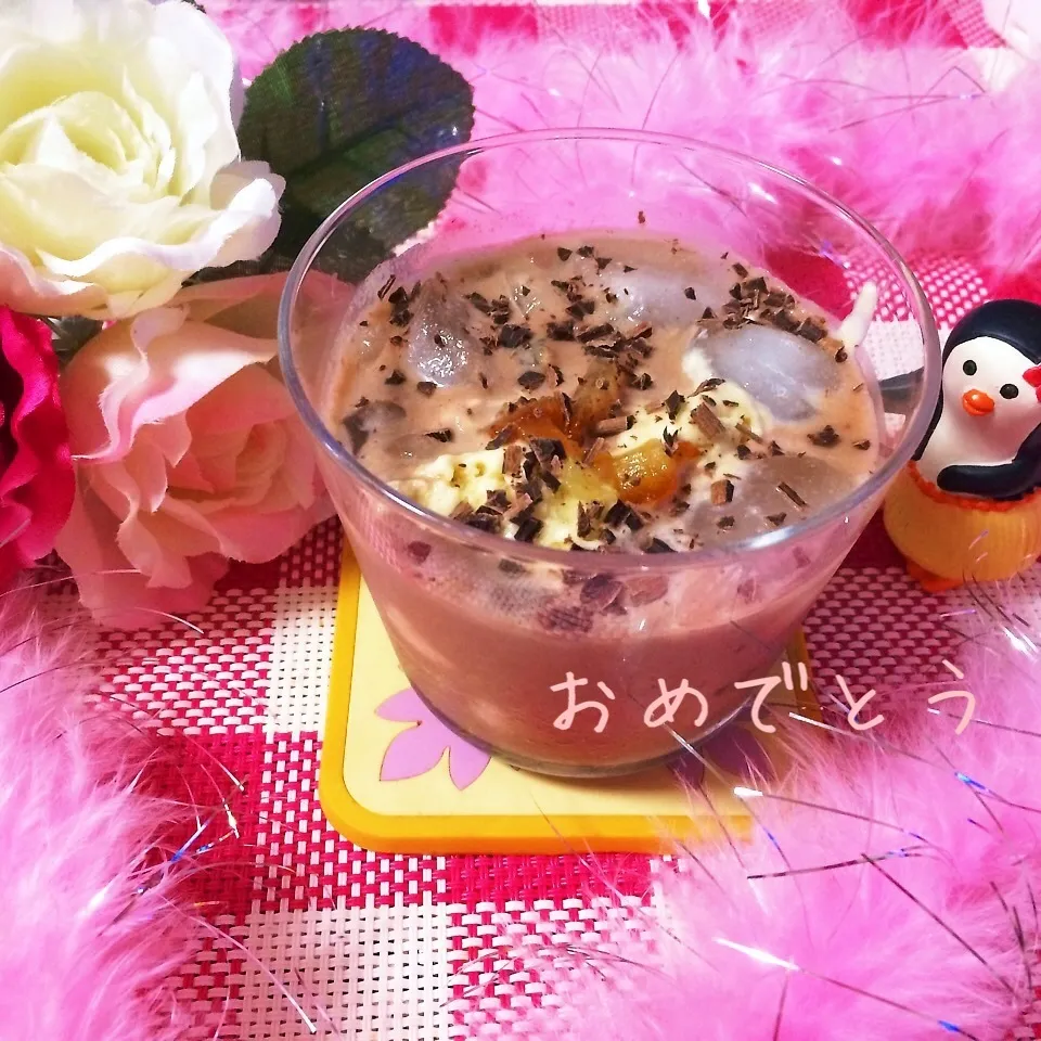 ゆみちゃんハピバ♡ショコラフラペチーノで乾杯♡|noeさん