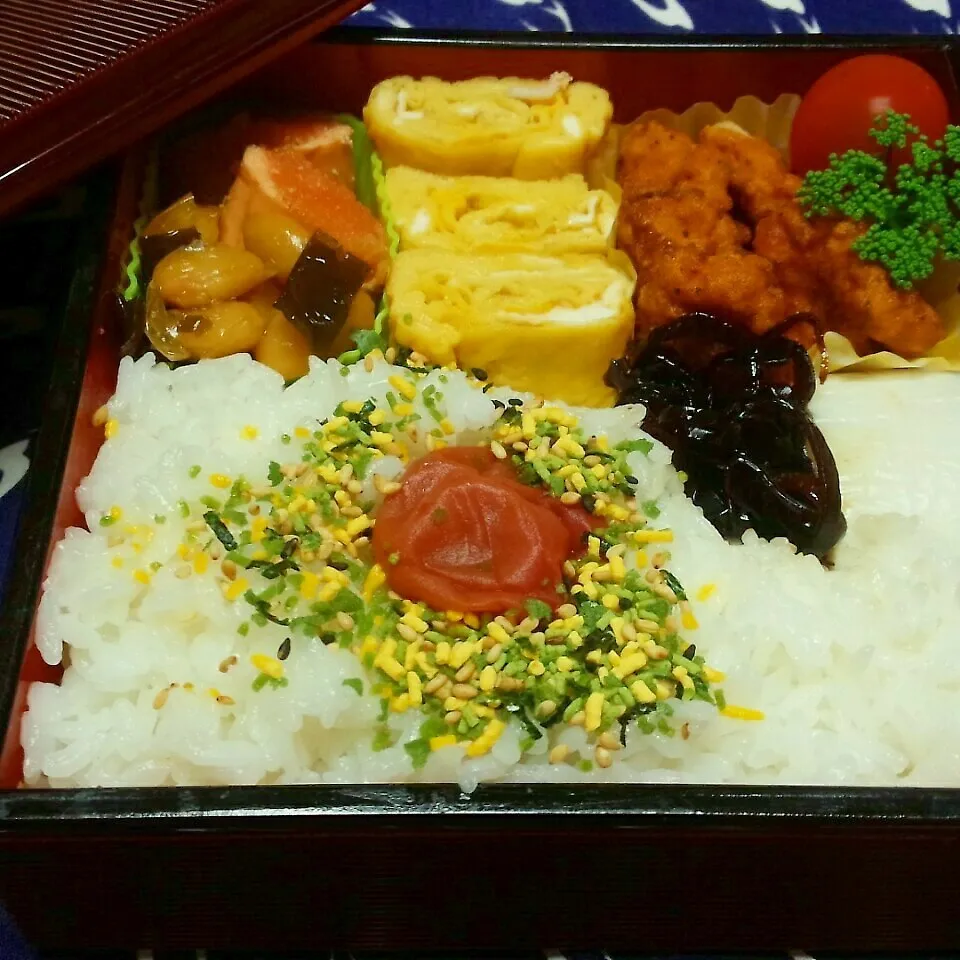 いつものお弁当🍱プチトマト忘れなかったよ😁🎶|♡純子♡さん