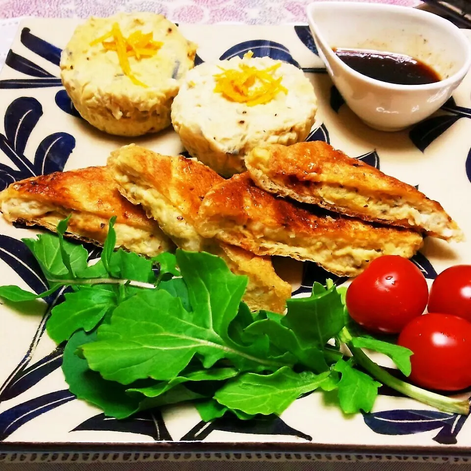 挽き肉と蓮根の詰め物＆蒸しもの🌟食感も味のうち😋🎶|♡純子♡さん