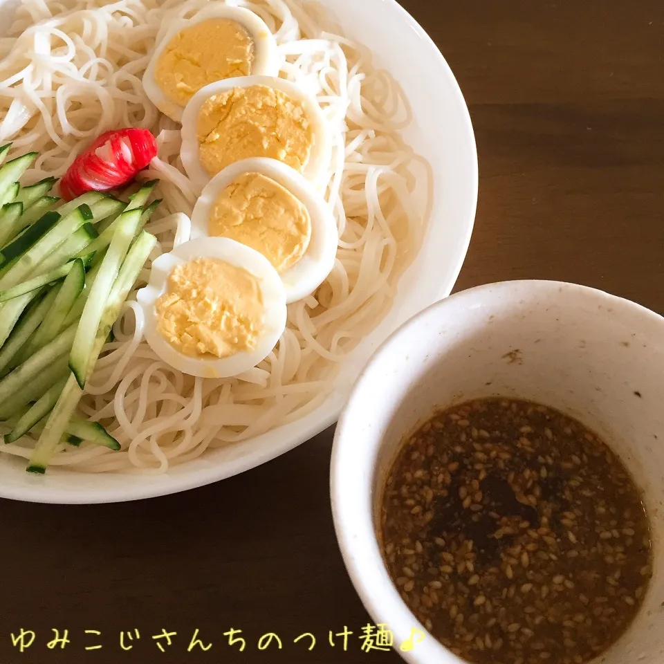 yumikojiさんちのつけ麺ダレで♡素麺ランチ♪|yukimiya7262さん