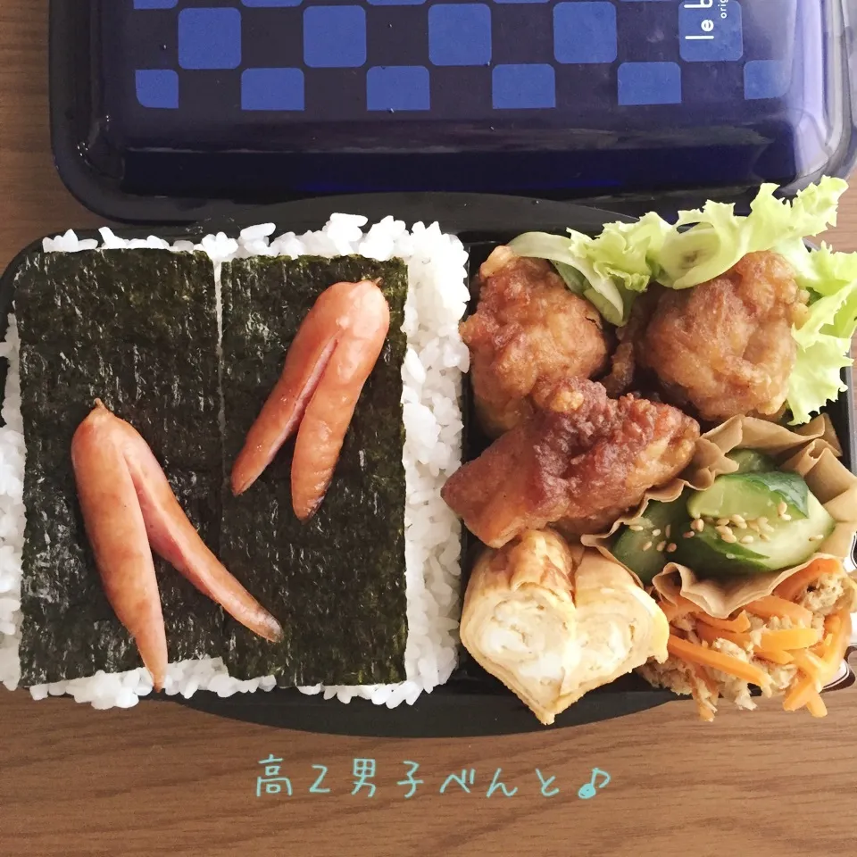 Snapdishの料理写真:高2男子弁当〜迷走の末に…|yukimiya7262さん