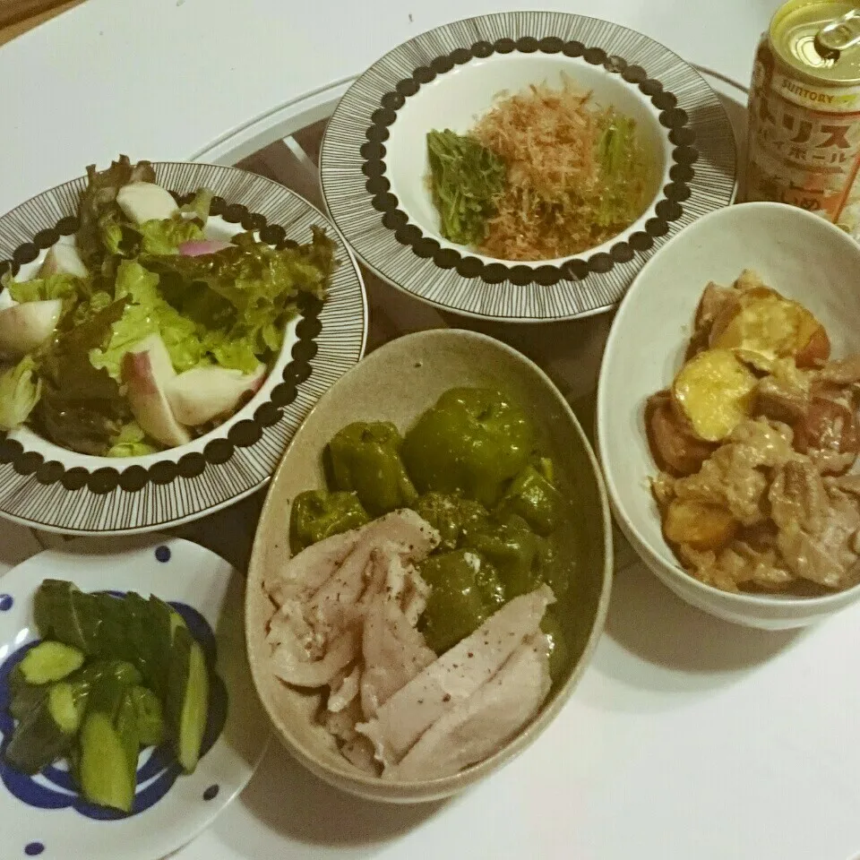 Snapdishの料理写真:きょうは、五品！|数の子さん