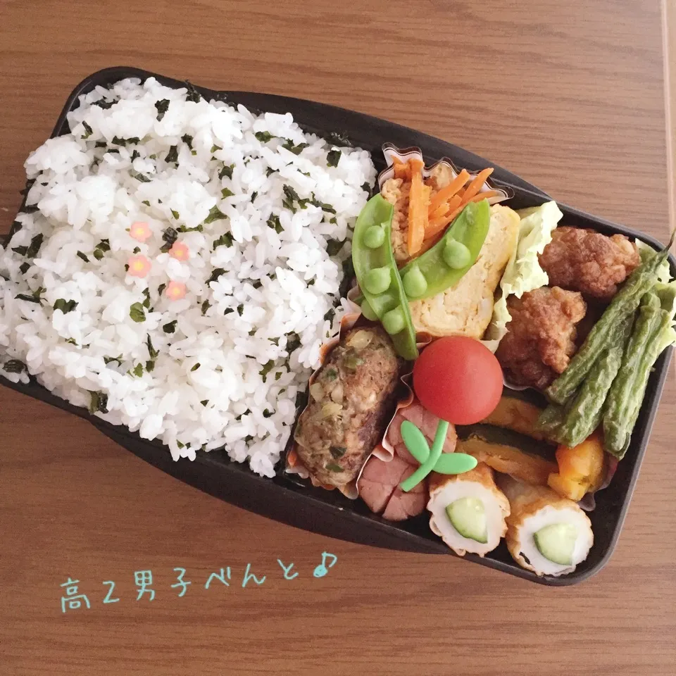 Snapdishの料理写真:高2男子弁当〜0609☔|yukimiya7262さん