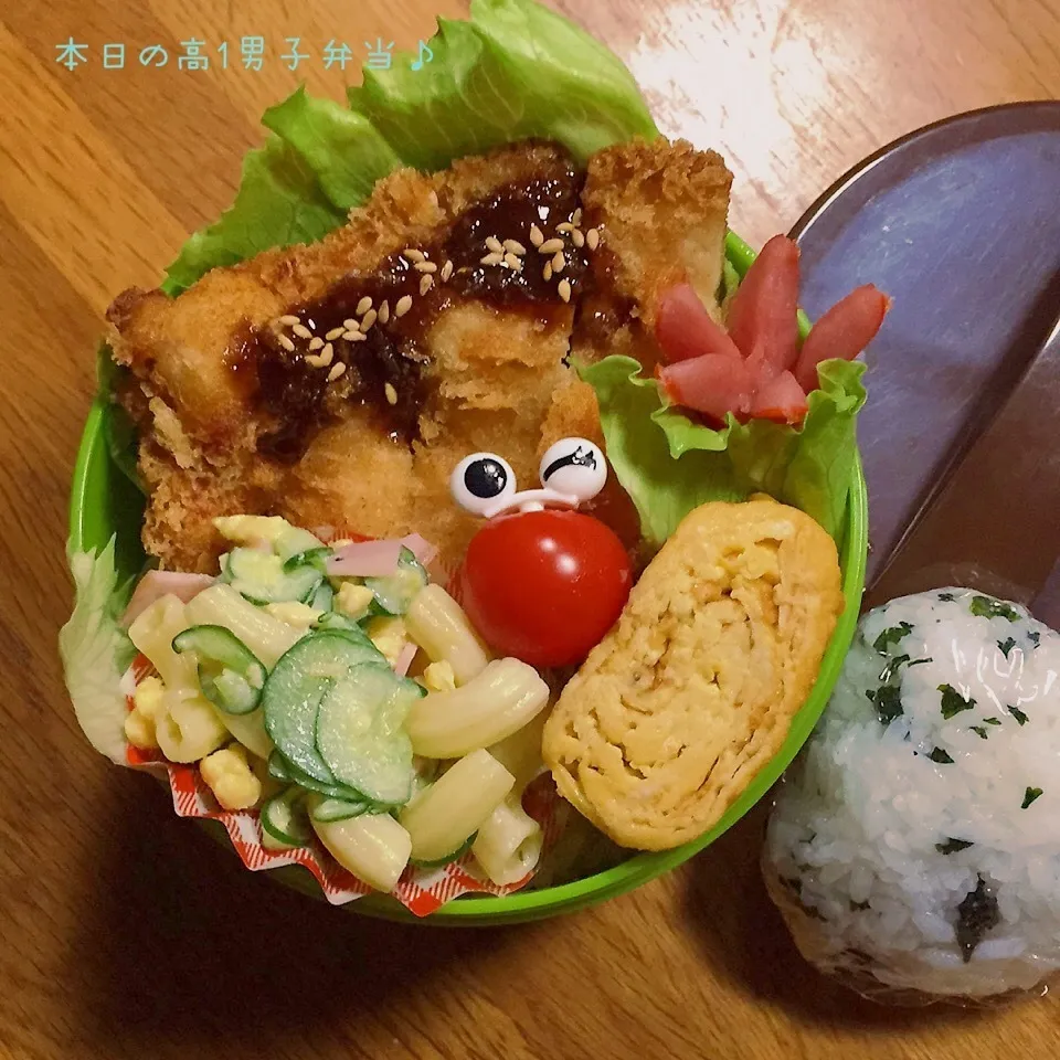 高1男子弁当〜チキンカツで必勝祈願(*´罒`*)|yukimiya7262さん