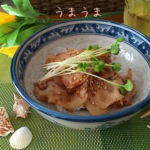 燻製豚肉ロ–ス丼ぶり♡たまらん♡|noeさん