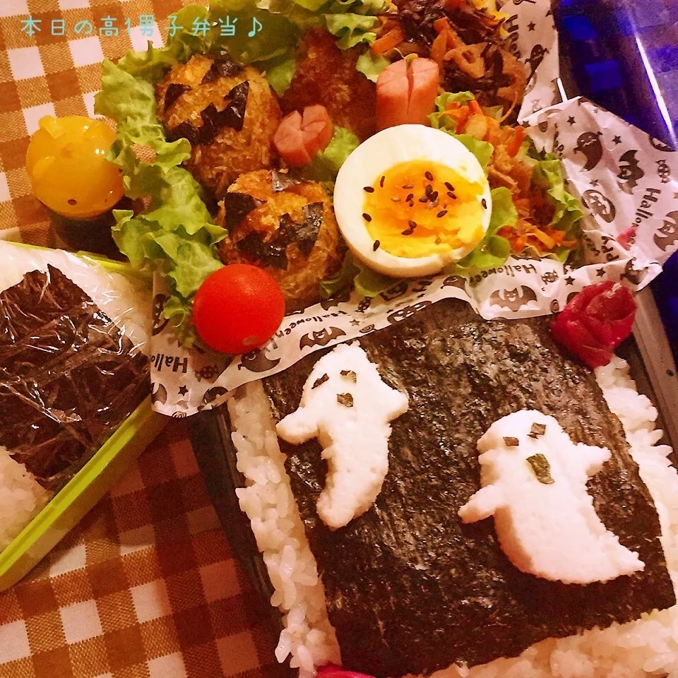 高１男子弁当～精一杯のハロウィン弁当(*´罒`*)|yukimiya7262さん