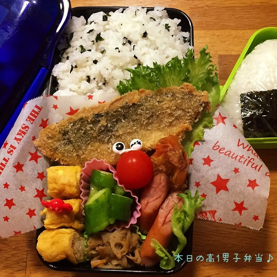 Snapdishの料理写真:高1男子弁当〜♪|yukimiya7262さん