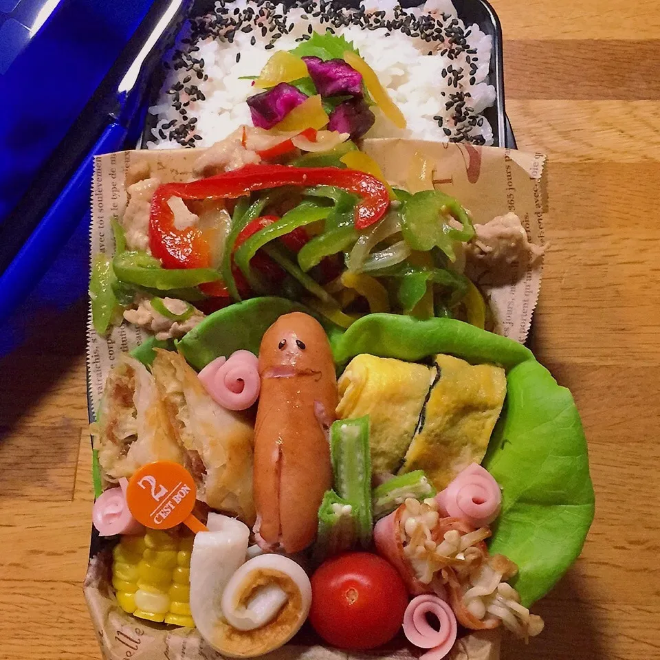 高1男子弁当〜おにゅーの弁当箱です(^ε^)♪|yukimiya7262さん