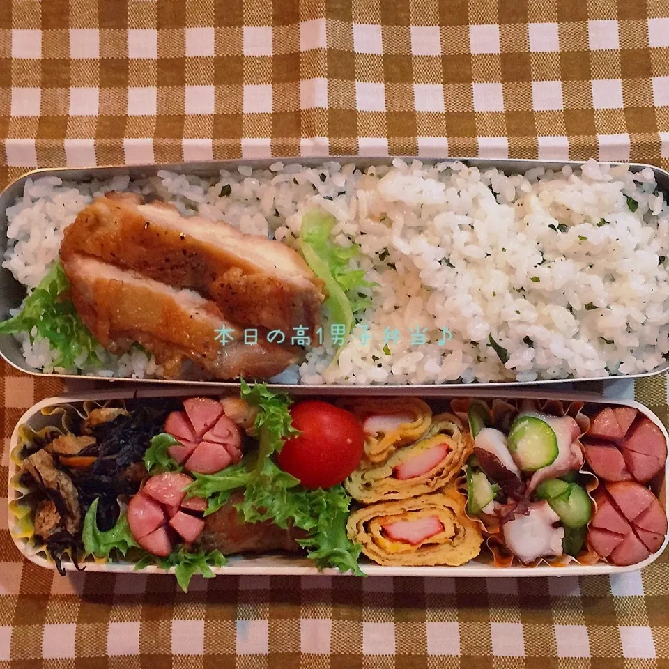 ハーフ鳥照り丼弁当7/14☆|yukimiya7262さん