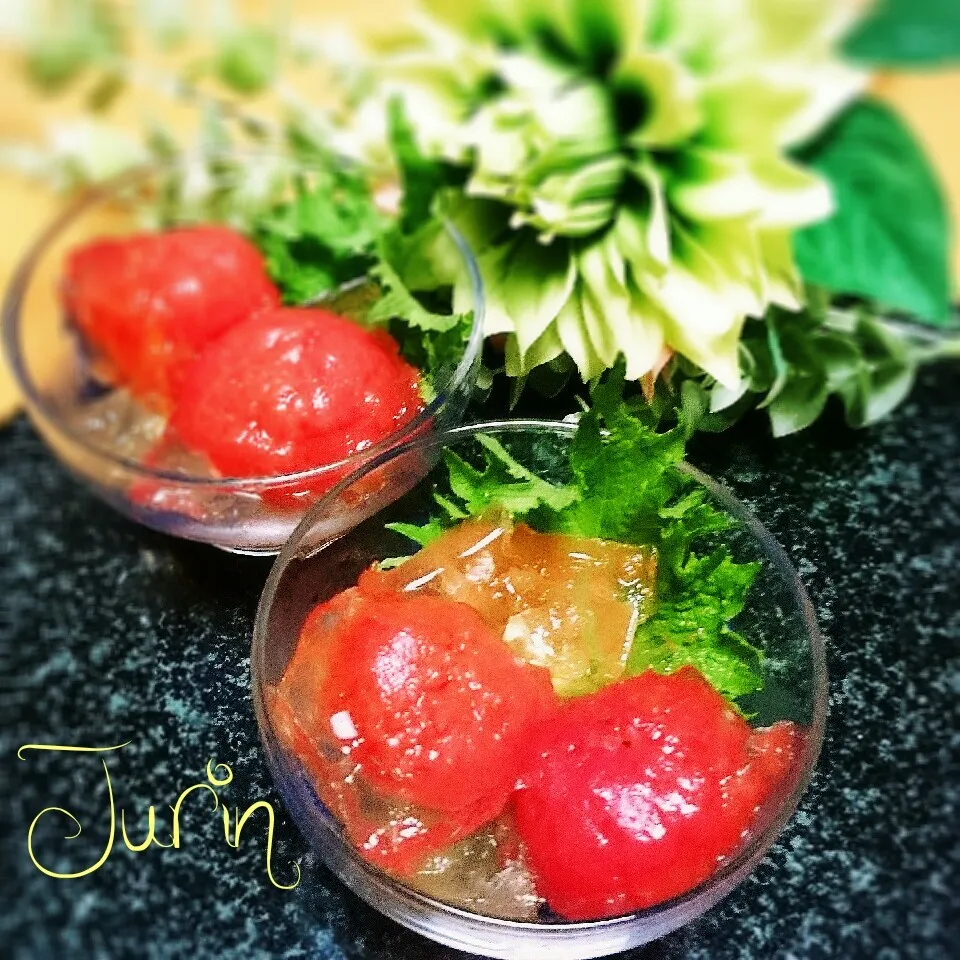 冷やしトマト♪🍅(๑•ᴗ•๑)🍅|Jurinさん