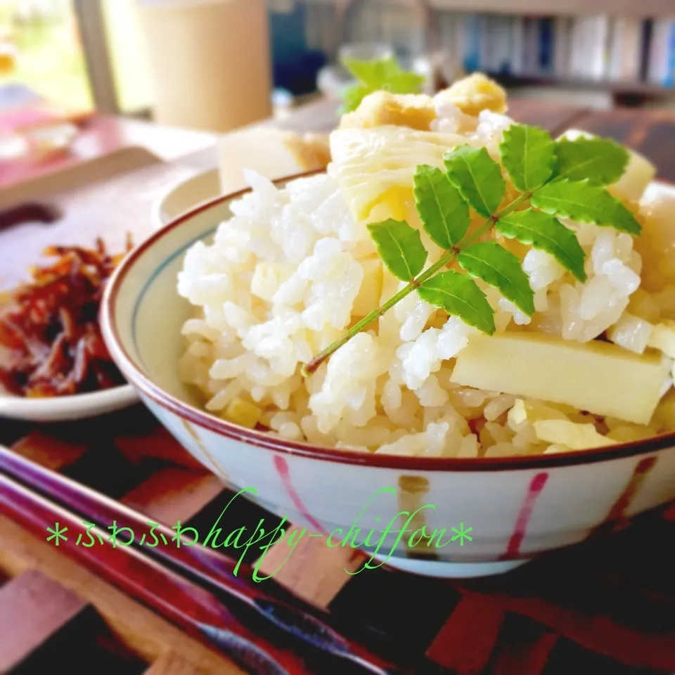 春到来、旬を頬張る筍ごはん。|＊チッチ＊さん